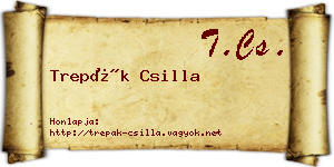 Trepák Csilla névjegykártya