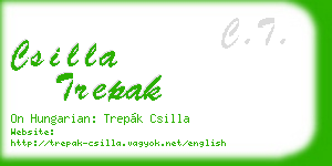 csilla trepak business card